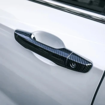 За Honda CR-V CRV RHD 2017 2018 2019 2020 2021 ABS въглеродни влакна черна врата дръжка капак подстригване стикер кола стайлинг аксесоари