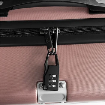 Portable сплав мини заключване катинар открит пътуване багаж цип раница чанта безопасно против кражба комбинация код номер заключване